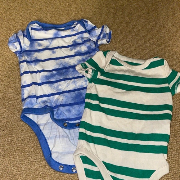 GAP Other - 2 Gap striped onesies, EUC